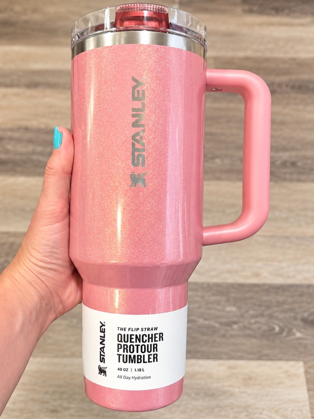 NWT Stanley Quencher ProTour 40oz Port Shimmer Flip Straw Tumbler Leakproof